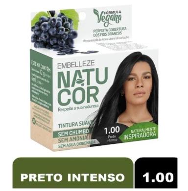TINTURA NATUCOR COR:1.00 PRETO INTENSO