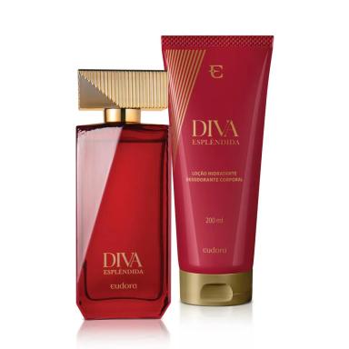 EUDORA KIT DIVA ESPLêNDIDA: DESODORANTE COLôNIA 100ML + LOçãO CORPORAL 200ML