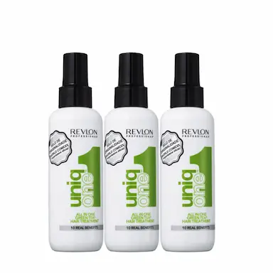 KIT REVLON UNIQ ONE ALL IN ONE GREEN TEA - LEAVE IN 150ML (3 PRODUTOS)