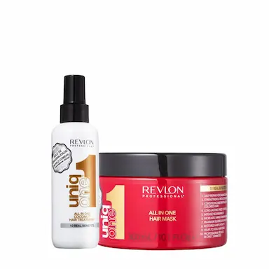 KIT REVLON PROFESSIONAL UNIQ ONE COCONUT E ALL IN ONE SUPERMASK (2 PRODUTOS)