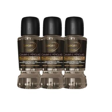 KIT LACAN CAVIAR E PEROLAS - AMPOLA 17ML (3 UNIDADES)