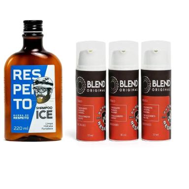 KIT CRESCIMENTO DE BARBA - 3 BLEND + SHAMPOO ICE