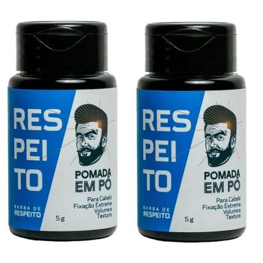 POMADA PARA CABELO EM Pó BARBA DE RESPEITO - KIT 2 UN