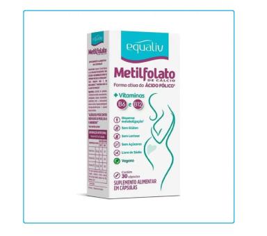 SUPLEMENTO METILFOLATO COM 30CAPS - EQUALIV