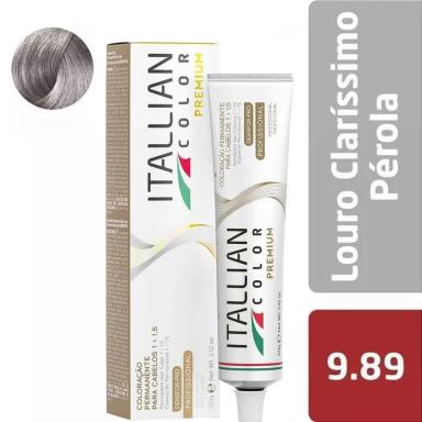 ITALLIAN COLOR COLORAçãO 9.89 LOURO CLARISSIMO PEROLA 60G