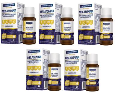 KIT 5UNI MELATONINA MARACUJá (5X 60 COMPR) - CATARINENSE