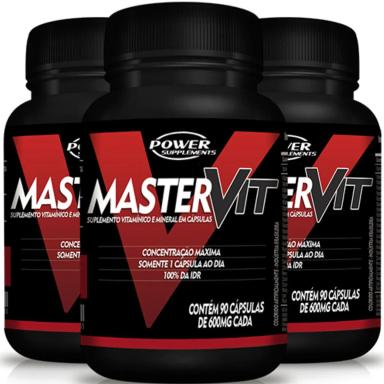 COMBO 3 MASTER VIT VITAMINAS E MINERAIS CONCENTRADO 270 CAPS