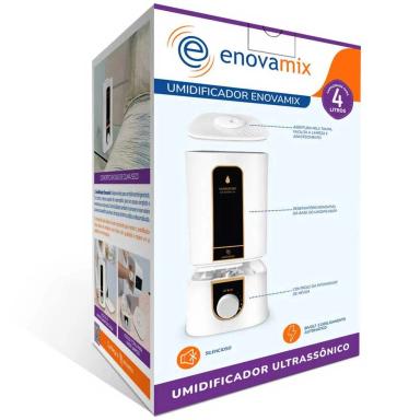 UMIDIFICADOR DE AR SILENCIOSO BIVOLT ENOVAMIX 4 LITROS