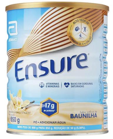 ENSURE BAUNILHA 850G SUPLEMENTO ALIMENTAR