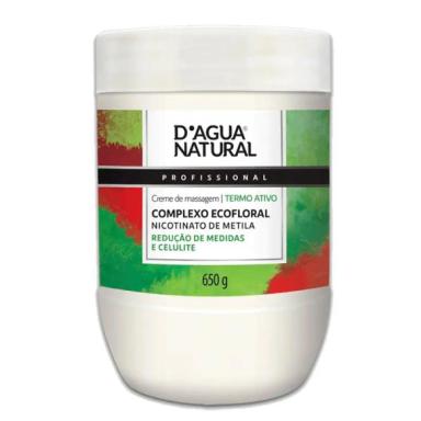 Creme de Massagem Com Nicotinato de Metila D'Agua Natural 650G