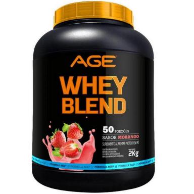 WHEY PROTEIN BLEND AGE - (2KG) - QUEIMA DE ESTOQUE Morango