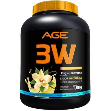 WHEY PROTEIN 3W AGE - (1,8KG) - PROMOçãO Baunilha
