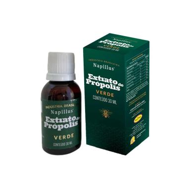 EXTRATO DE PRóPOLIS VERDE NAPILLUS 100% NATURAL GOTAS 30 ML