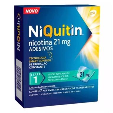 NIQUITIN 21MG ETAPA 1 - C/ 7 ADESIVOS - PARE DE FUMAR
