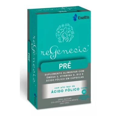 REGENESIS PRé - ACIDO FOLICO + OMEGA 3 + VITAMINAS 30 CAPS