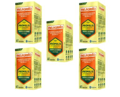 KIT 5 MELAGRIãO PRóPOLIS COM 60CAPS - CATARINENSE