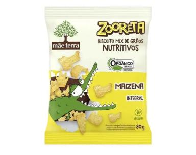 BISCOITO MAIZENA INTEGRAL VEGANO ZOORETA MãE TERRA 80G