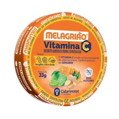 MELAGRIAO PASTILHA VITAMINA C LIMAO COM MEL LATA - 20 PAST
