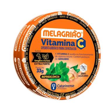 MELAGRIAO CATARINENSE PASTILHA VITAMINA C EXTRA FORTE LATA - 20 UNIDADES