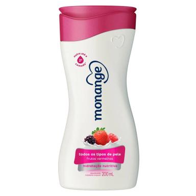 LOçãO HIDRATANTE CORPORAL MONANGE FRUTAS VERMELHAS 200ML