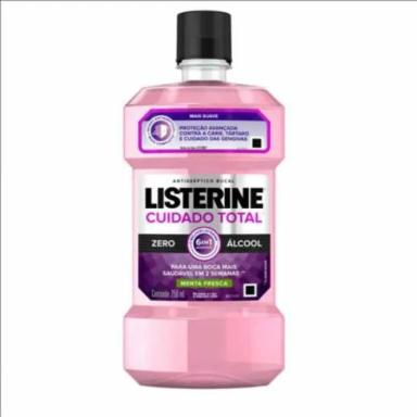 ENXAGUANTE ANTISSéPTICO BUCAL LISTERINE CUIDADO TOTAL ZERO ÁLCOOL COM 250ML