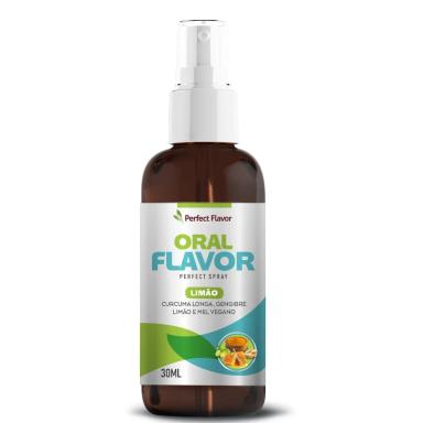 ORAL FLAVOR PERFECT SPRAY LIMãO + GENGIBRE + MEL + CúRCUMA LONGA 30ML - PERFECT FLAVOR