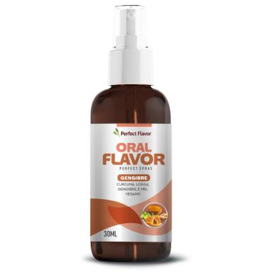 ORAL FLAVOR PERFECT SPRAY GENGIBRE + MEL + CúRCUMA LONGA 30ML - PERFECT FLAVOR