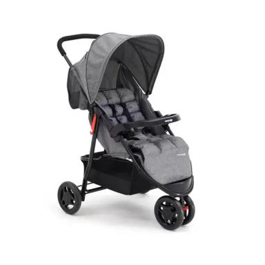 CARRINHO DE PASSEIO PARA BEBê DELTA (ATé 15KG) CINZA VOYAGE
