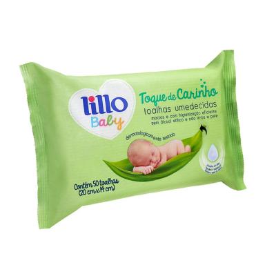 KIT 10 LENçOS UMEDECIDOS TOQUE DE CARINHO 50 UN CADA LILLO KIT 10 TOALHAS UMEDECIDAS TOQUE DE CARINHO 50 UN CADA LILLO