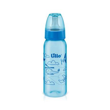 MAMADEIRA DIVERTIDA FLUXO MéDIO 240ML 6M+ AZUL – LILLO