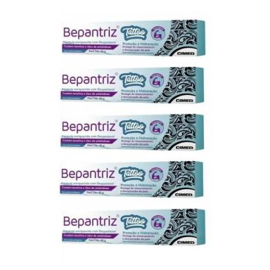 KIT BEPANTRIZ TATOO PROTEçãO HIDRATAçãO CIMED 20G 5 UNIDADES