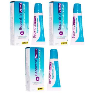 KIT BEPANTRIZ DERMA REGENERADOR LABIAL CIMED 7,5ML 3UNIDADES
