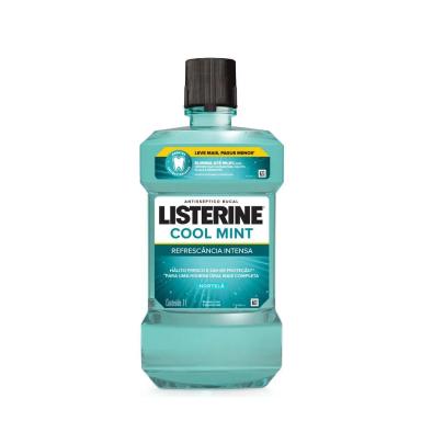 ANTISSéPTICO BUCAL LISTERINE COOL MINT REFRESCâNCIA INTENSA COM ÁLCOOL 1L