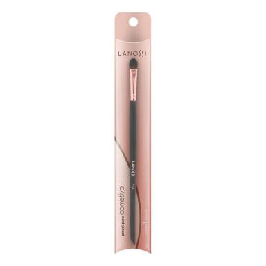 PINCEL DE MAQUIAGEM LANOSSI PARA CORRETIVO ROSE BLACK F02