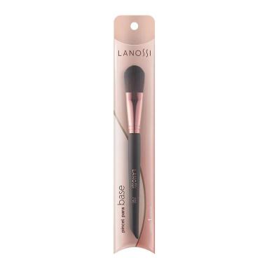 PINCEL DE MAQUIAGEM LANOSSI PARA BASE ROSE BLACK F01 - xpto