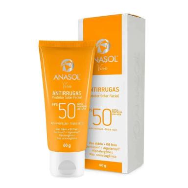 ANASOL PROTETOR SOLAR FACIAL FPS50 ANTIRRUGAS OIL FREE 60 G