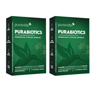 KIT 2 PURABIOTICS  MIX 4 TIPOS DE PROBIóTICOS PURAVIDA