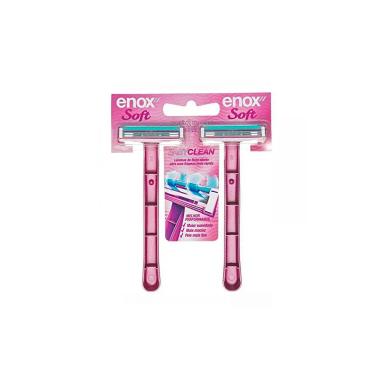 APARELHO DE BARBEAR ENOX SOFT FEM C/2UN
