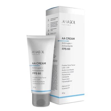 ANASOL AA CREAM PROTETOR SOLAR FACIAL FPS60 40G