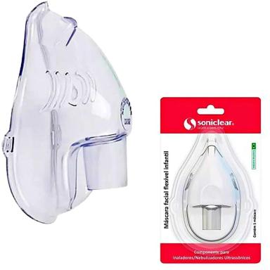 MáSCARA FACIAL FLEXíVEL INFANTIL PARA INALAçãO