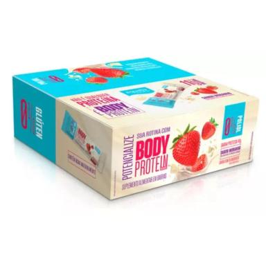 BARRA BODY PROTEIN MORANGO EQUALIV (CX C/9UNI DE 40G) Unica