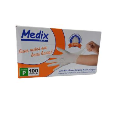 LUVA PROCEDIMENTO COM PO TAM P COM 100 UN MEDIX