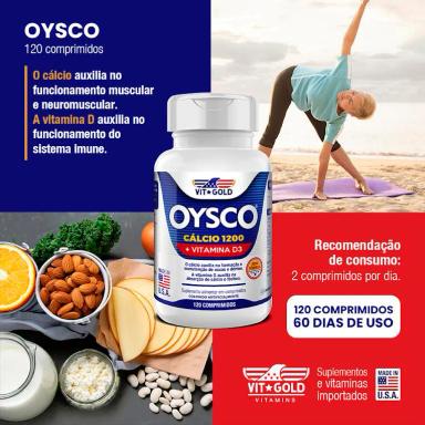OYSCO CáLCIO 1200 MG + VITAMINA D3 120 COMPRIMIDOS