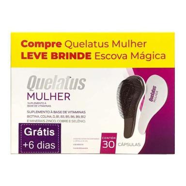 QUELATUS MULHER MOMENTA 30 CáPSULAS