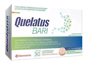QUELATUS BARI 30 CáPSULAS 12 CáPSULAS GRáTIS - MOMENTA